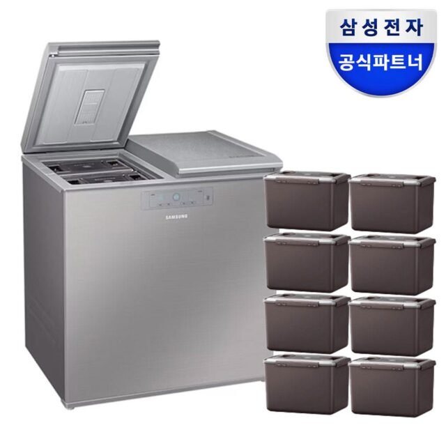 삼성 김치냉장고 뚜껑형 1등급 220리터 2도어 소형 미니 냉동 1인 김치
